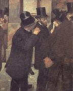 Edgar Degas Portrait at the Stock Exchange (nn020 oil painting on canvas